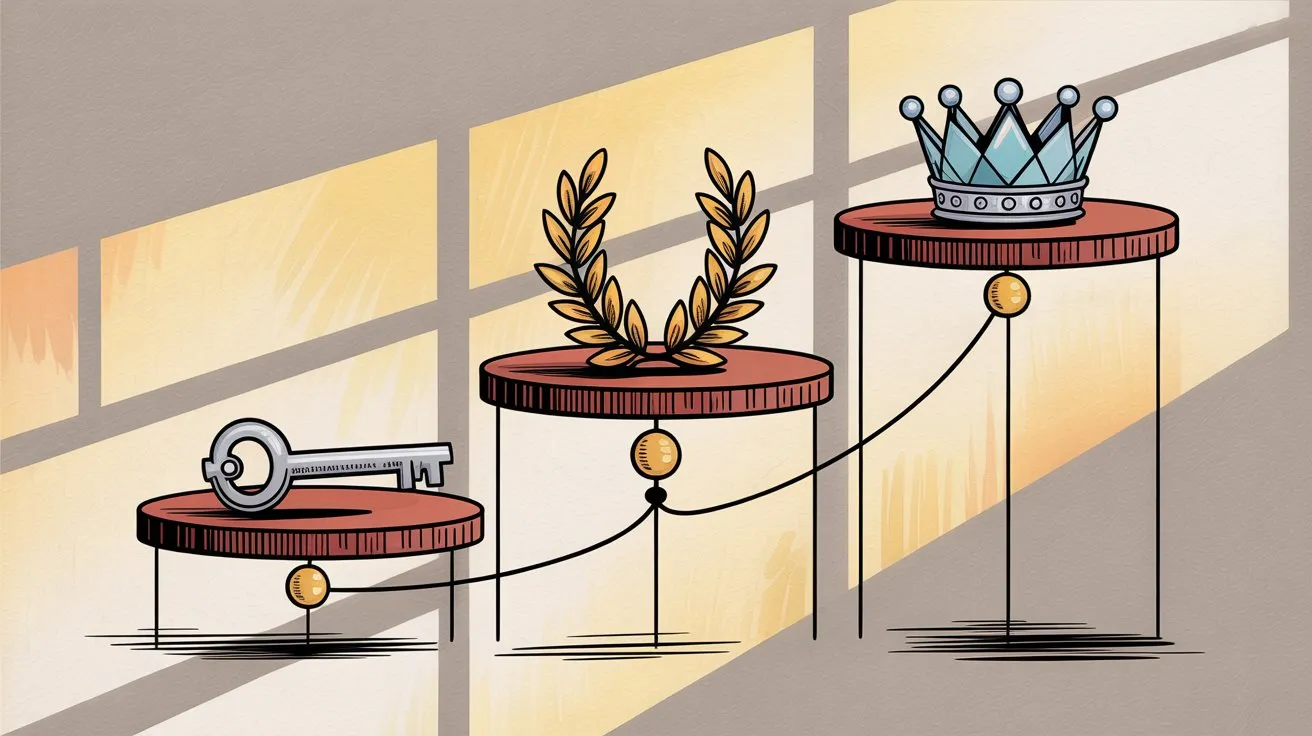 Podcast membership tier structure showing entry standard and premium levels with benefits at each