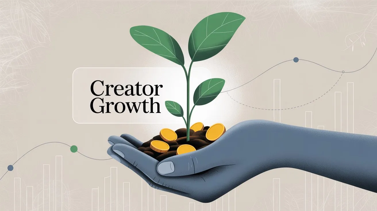 Creator earnings and membership platform support illustration showing sustainable revenue for webcomic artists through recurring supporter contributions