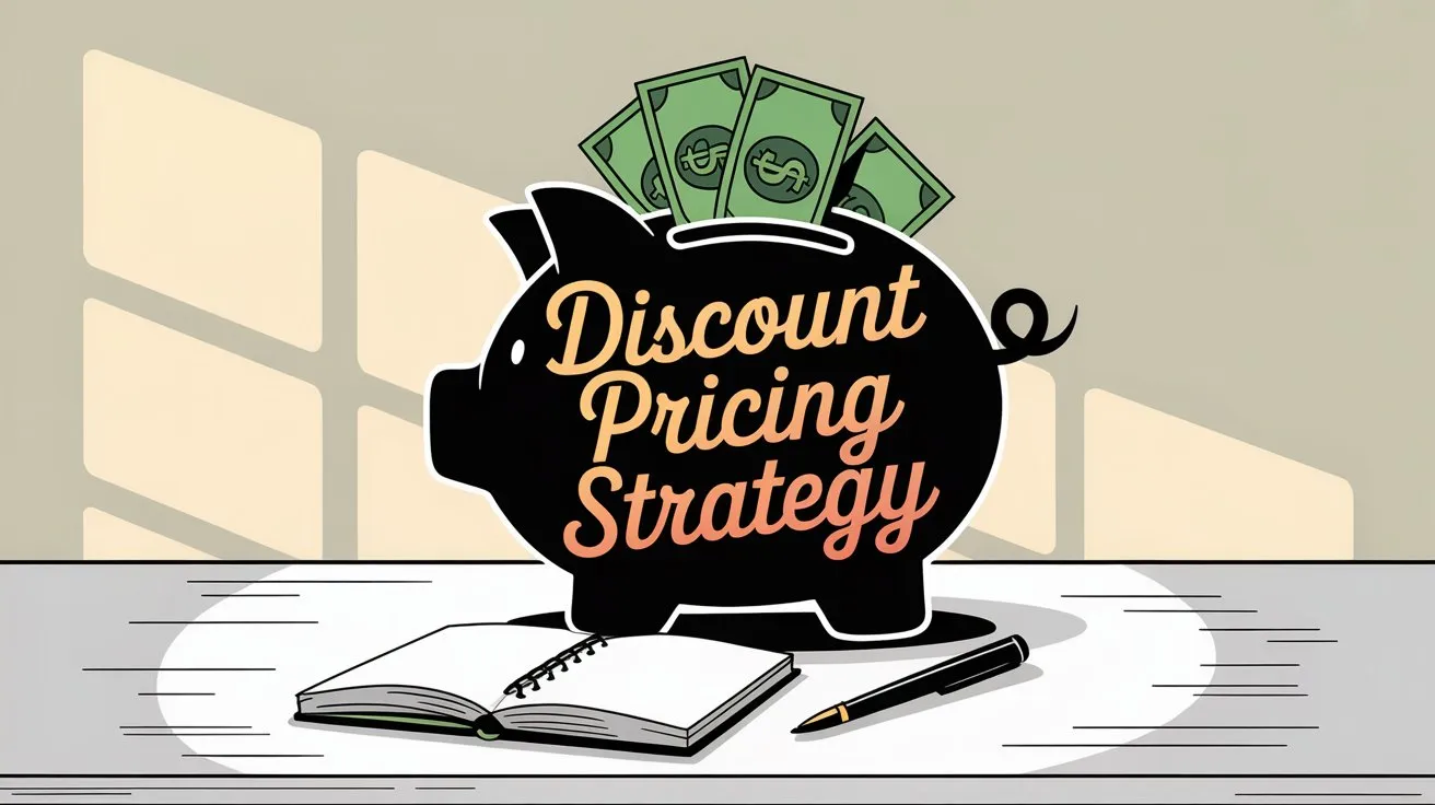 Illustration showing discount pricing strategy and membership incentive concepts
