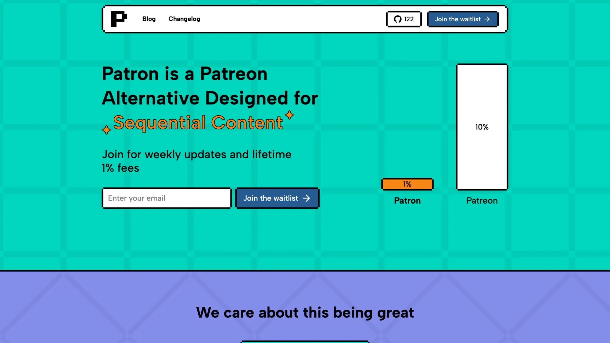 Patron blog post explaining how rolling paywalls work for serial content creators with time-release mechanics